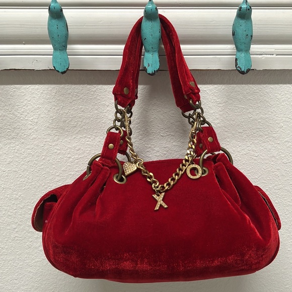 XOXO Bags Vintage 9s Red Velvet Xoxo Collection Bag W